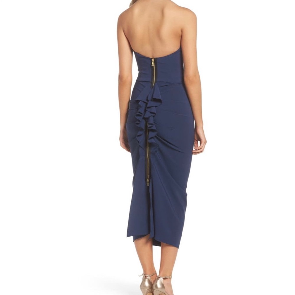 Strapless Ruffle Dress